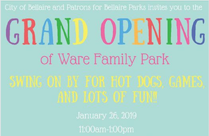 Ware Family Park Celebration
