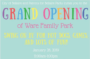 ware park grand opening