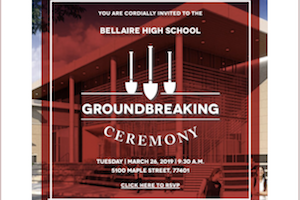 Bellaire High School Groundbreaking Ceremony
