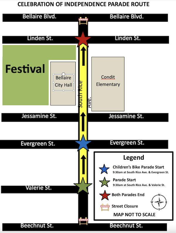 Bellaire parade route