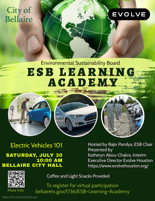 ESB Learning Academy Electric Vehicles 101 BellaireConnect