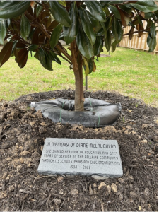 A special dedication will be held in memoriam for Diane McLaughlan on March 11.