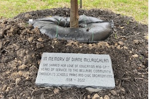 Diane Mclaughlan tree dedication