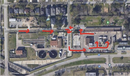 Bellaire Recycling Map
