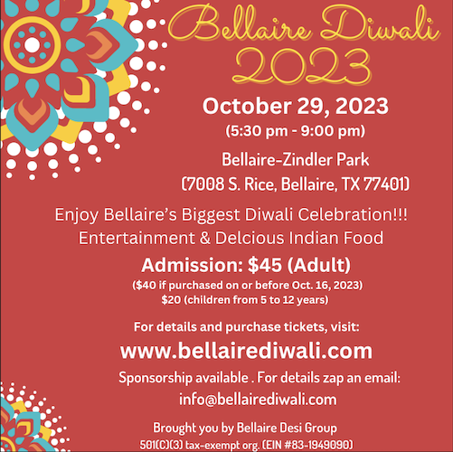Bellaire Diwali 2023