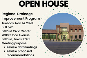 Regional Drainage Improvement Program – Open House