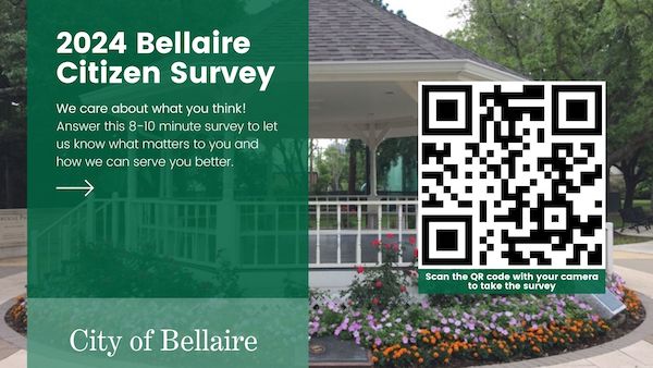 The City of Bellaire launches the 2024 Citizen Satisfaction Survey.