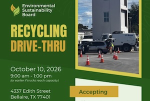 Recycling Drive Thru Drop Off Event