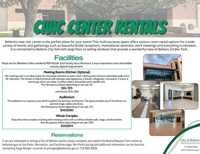 civic center rental